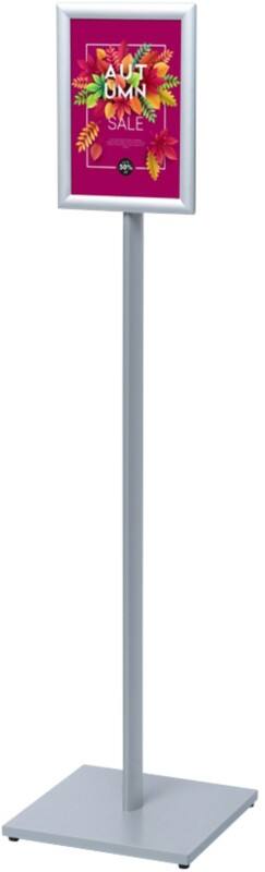 SHOWDOWN Posterstandaard Displaystandaard A4 Aluminium, staal Zilver CAPOA4G25