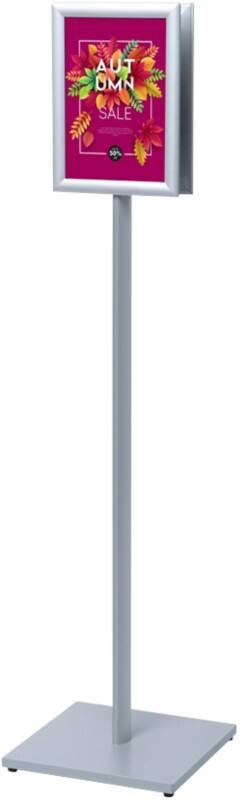 SHOWDOWN Posterstandaard Displaystandaard A4 Aluminium, staal Zilver CAPOA4G25D