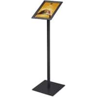 SHOWDOWN Displaystandaard A4 Aluminium, staal Zwart