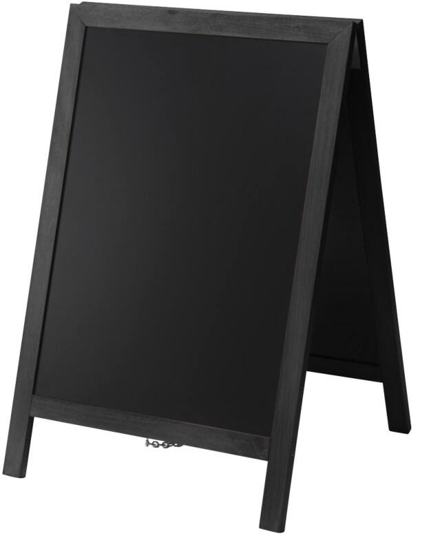 SHOWDOWN Stoepbord Hout Zwart ZPCHBBL55x85