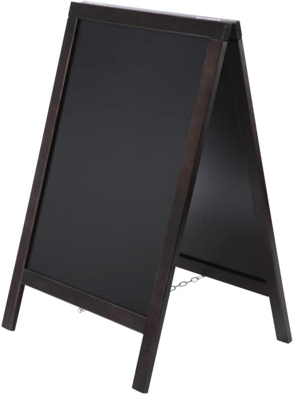 SHOWDOWN Stoepbord Hout Zwart ZPCHBEBL55x85