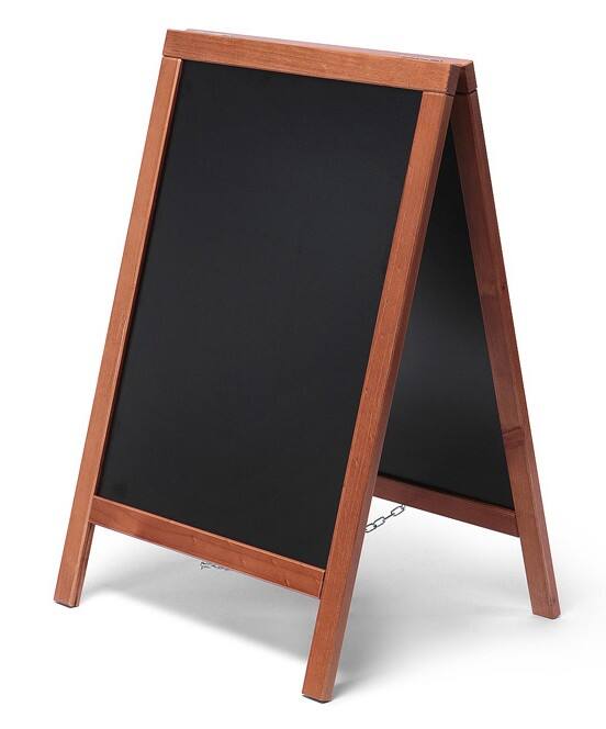 SHOWDOWN Stoepbord Hout Bruin ZPCHBELB55x85