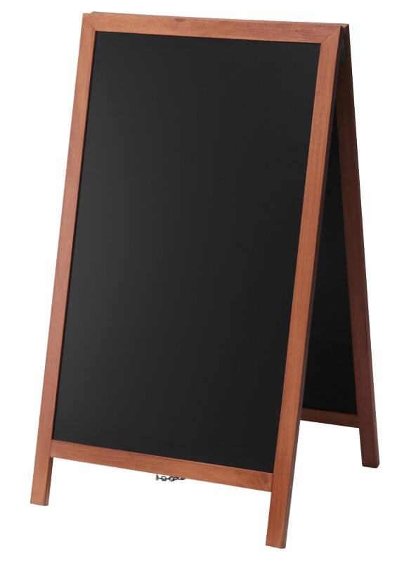 SHOWDOWN Stoepbord Hout Bruin ZPCHBLB68x120