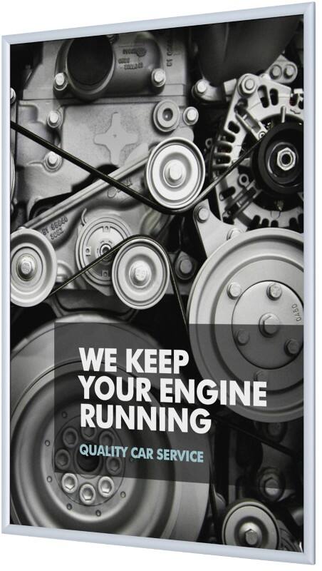 SHOWDOWN B1 Fireproof A4 Kliklijst Hangend Zilver KRA4G25B1 24,1 (B) x 1,1 (D) x 32,8 (H) cm KRA4G25B1