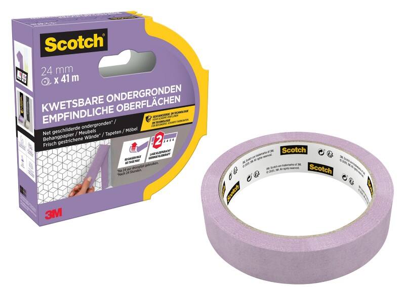 Scotch Afplaktape Paars 24 mm (B) x 41 m (L)
