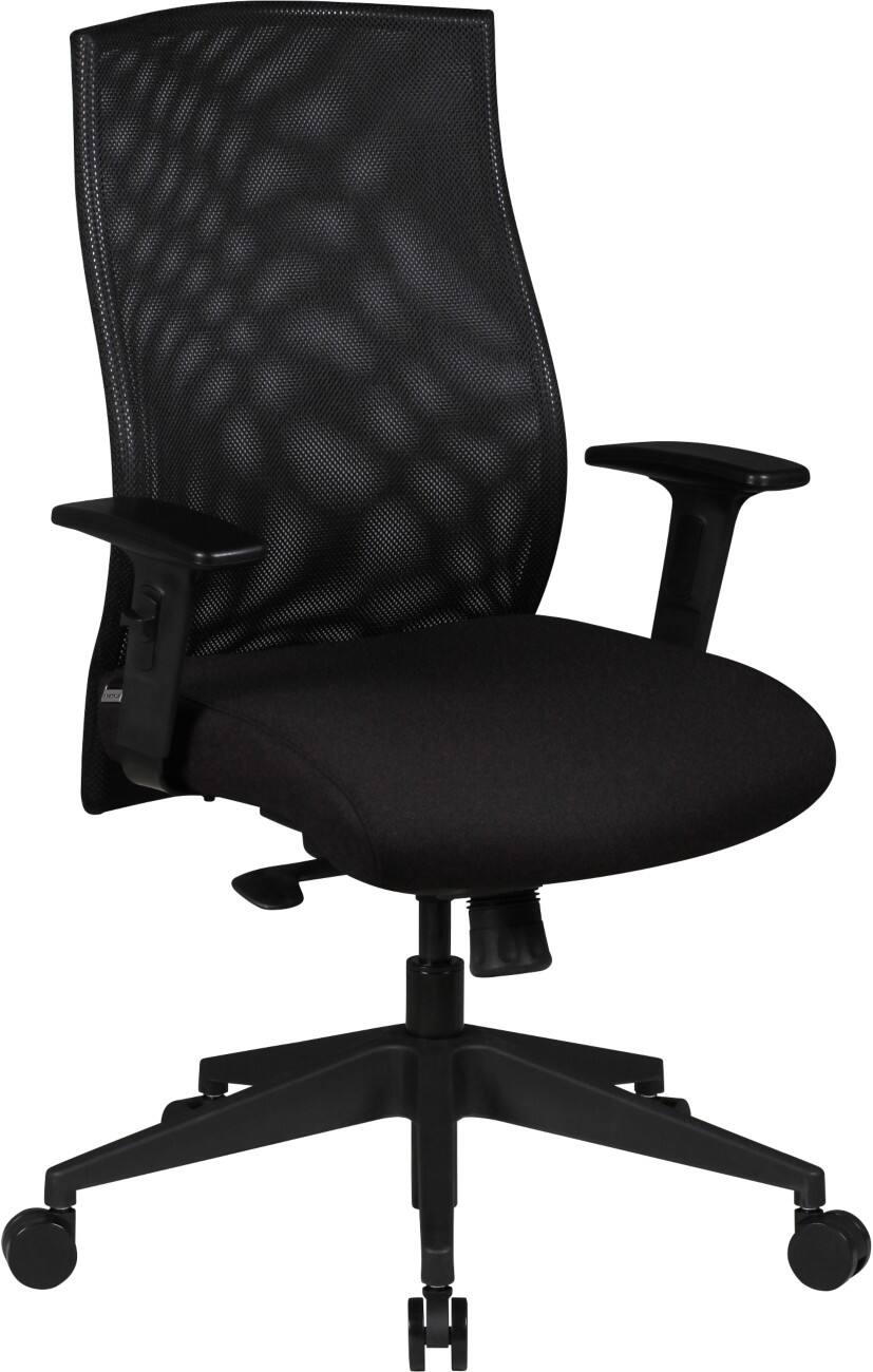 AMSTYLE Bureaustoel Synchroonmechanisme Hoogteverstelbaar Armleuning Zwart Max. 120 kg SPM1.275 1130 x 650 x 650 mm
