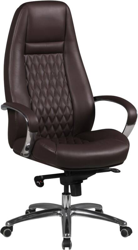 AMSTYLE AUSTIN Bureaustoel Permanent contact Vaste armsteunen In hoogte verstelbaar Bruin Max. 120 kg SPM1.300 1300 x 680 x 700 mm