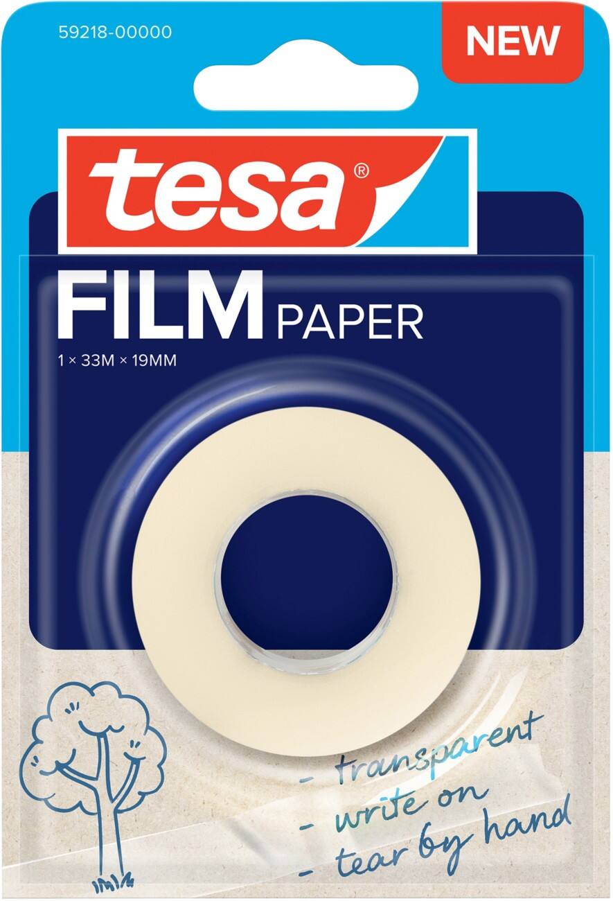tesa Kleefband tesafilm 59218-00000 Transparant 19 mm (B) x 33 m (L) Papier Laag Geluidsniveau