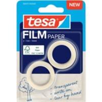 tesa Kleefband tesafilm 59216-0000-00000 Transparant 19 mm (B) x 10 m (L) Papier 2 Stuks