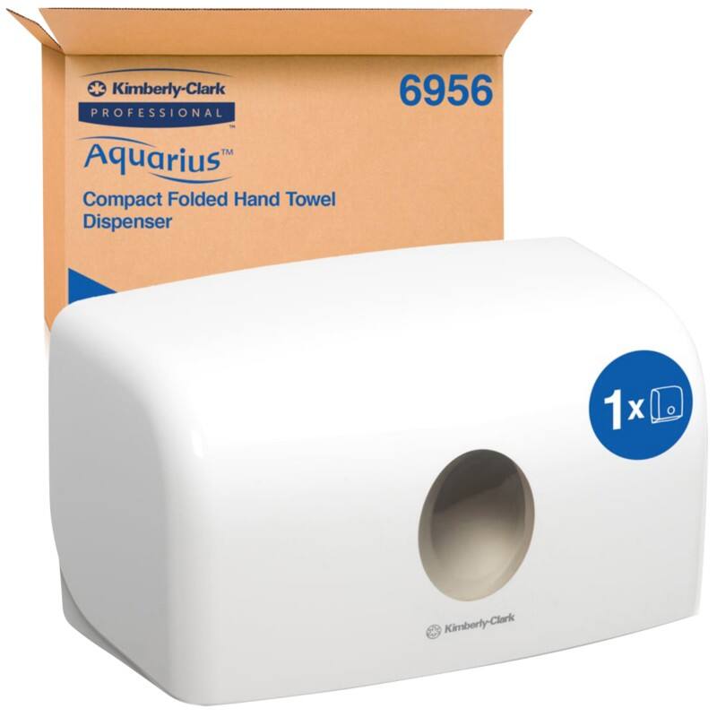 AQUARIUS 6956 Multivouw Dispenser voor papieren handdoeken Vergrendelbaar Handmatig Wit