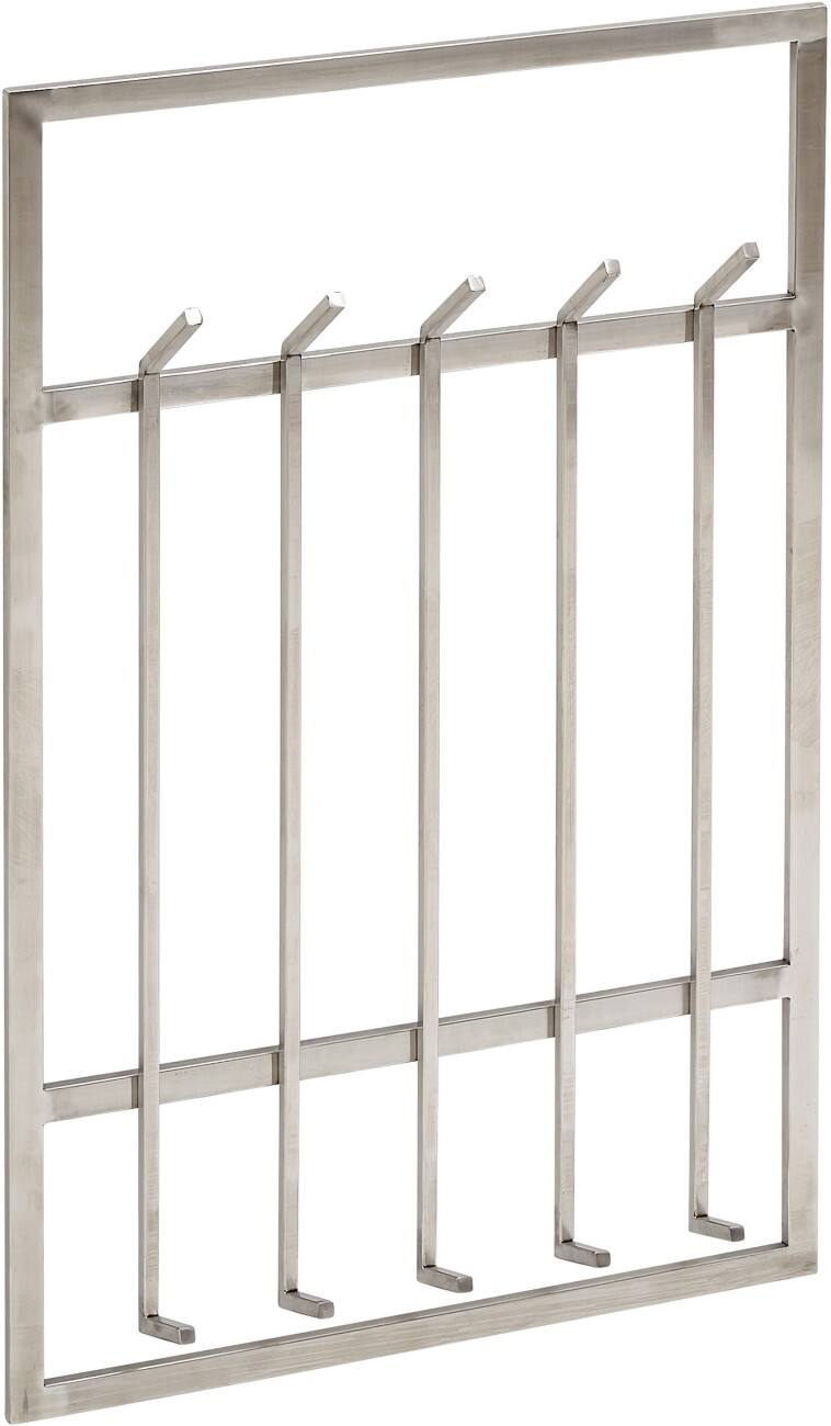 WOHNLING Wandkapstok WL6.442 Metaal Zilver Wandmontage 10 Haken