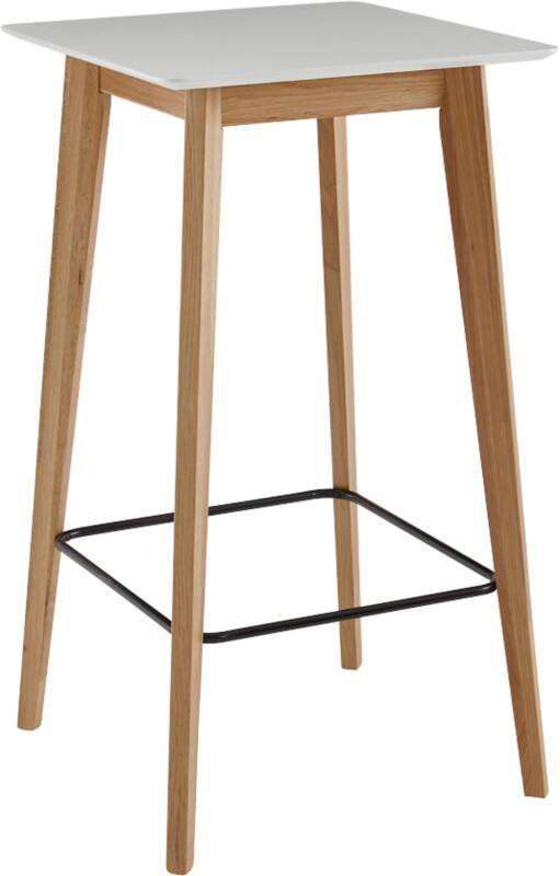 WOHNLING Bar Tafel WL6.084 Wit Eiken 60 x 110 x 60 cm