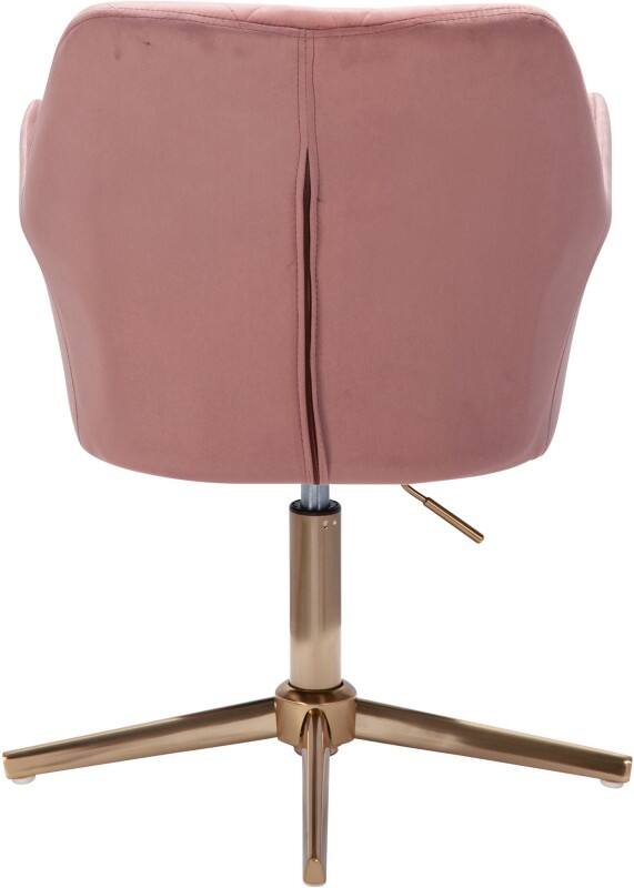 WOHNLING Loungestoel WL6.306 Fluwelen hoes Roze