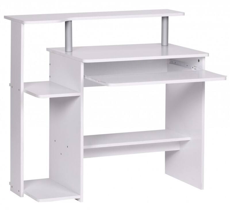 WOHNLING Computertafel WL1.153 Wit 94 x 90 x 48,5 cm
