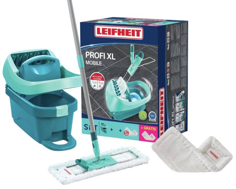 LEIFHEIT Profi XL Mobile Mop-starterkit Turkoois 42 cm