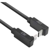 ACT USB-C-kabel 0,5 m Schuin omhoog/omlaag naar schuin omhoog/omlaag USB 3.0 10 Gbps 60 W Zwart