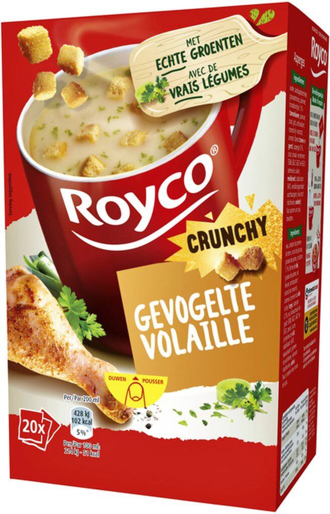Royco Crunchy Instantsoep Kip 20 Stuks à 30 g