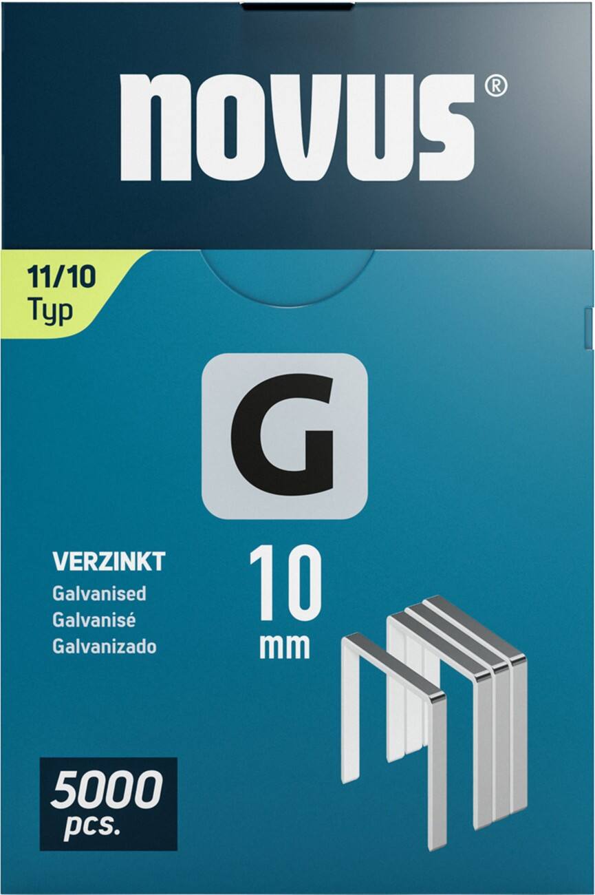 Novus Nietjes 042-0767 Gegalvaniseerde draad Grijs, zilver 5000 Stuks