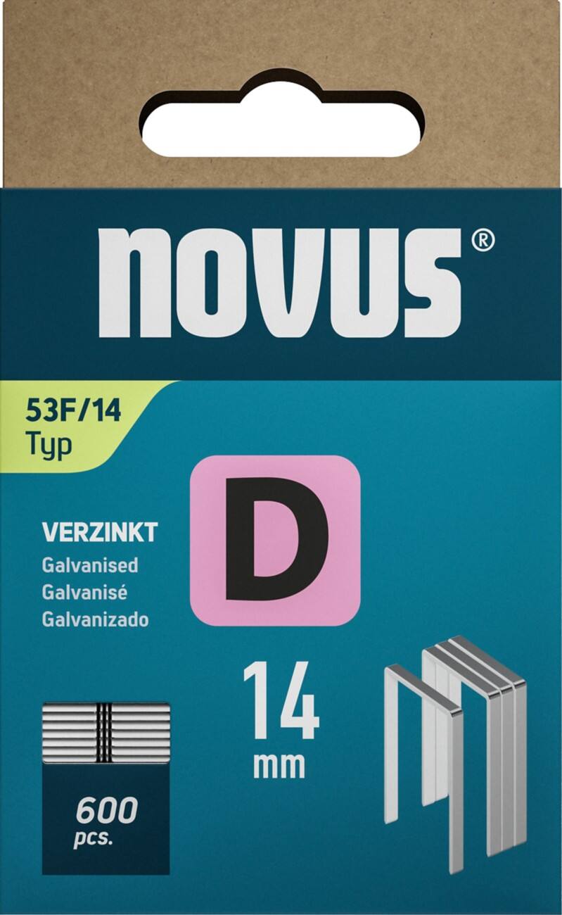 Novus Nietjes 042-0792 Gegalvaniseerde draad Grijs, zilver 600 Stuks