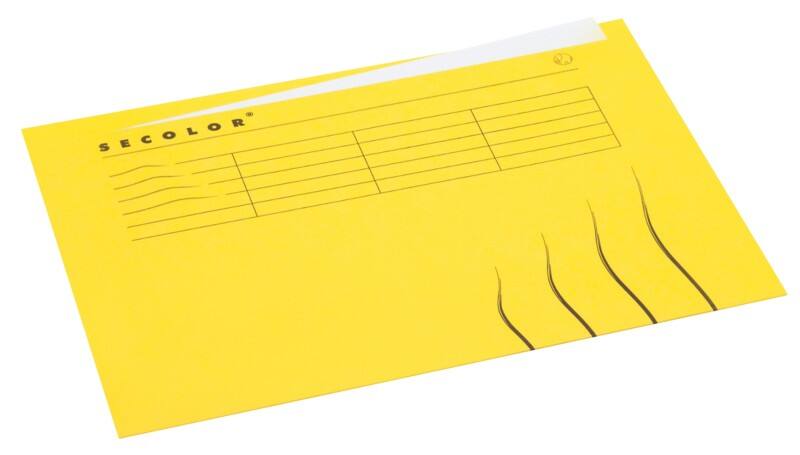 Djois Secolor Dossiermap A4 Geel Karton 225 g/m²