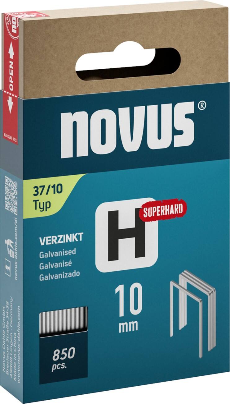 Novus Nietjes 042-0786 Gegalvaniseerde draad Grijs, zilver 850 Stuks
