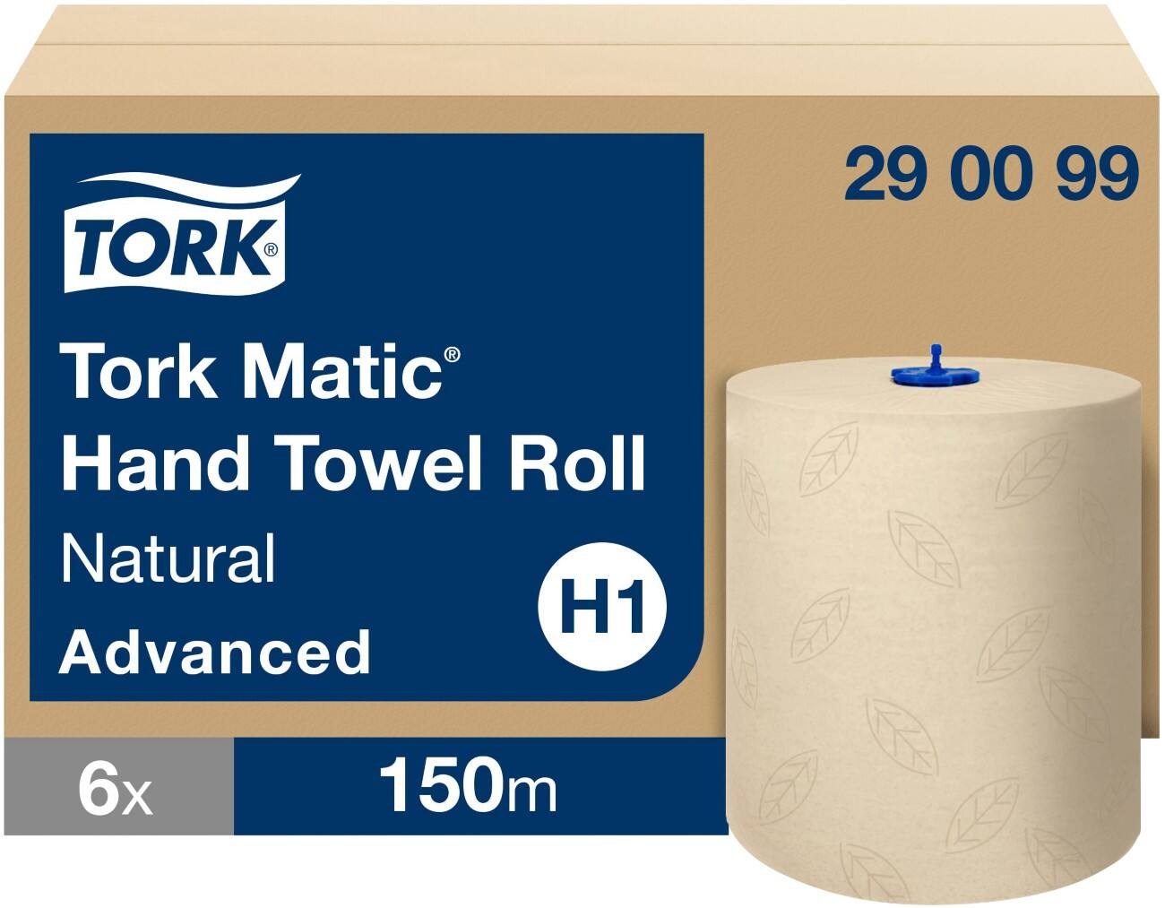 Tork Advanced H1 Papieren handdoeken Beige 2-laags 290099 6 Stuks à 150 m