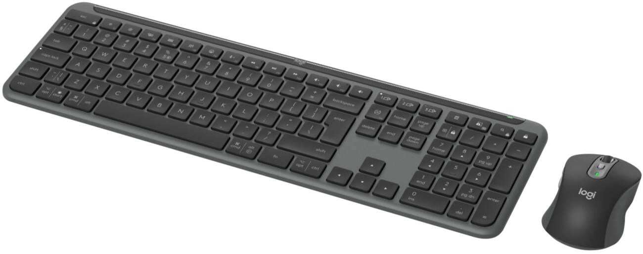 Logitech Signature Slim Combo MK950 Draadloos Toetsenbord en muis Grafiet 920-012490