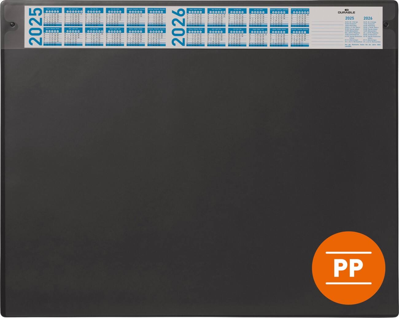 DURABLE Bureauonderlegger PP (Polypropeen) Zwart 65 cm