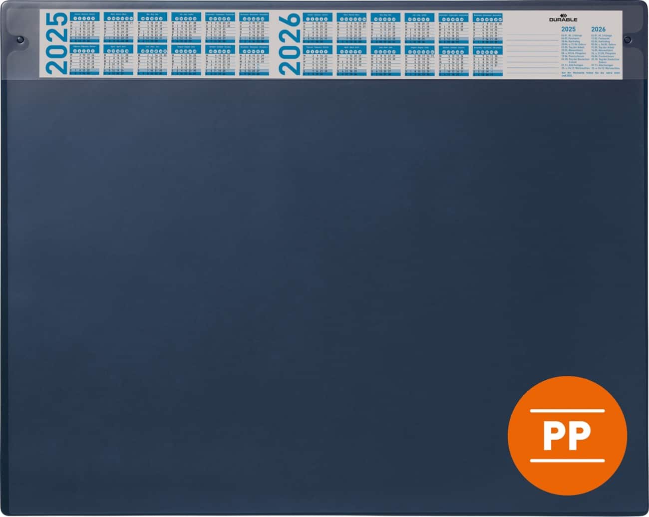 DURABLE Bureauonderlegger PP (Polypropeen) Blauw 65 cm