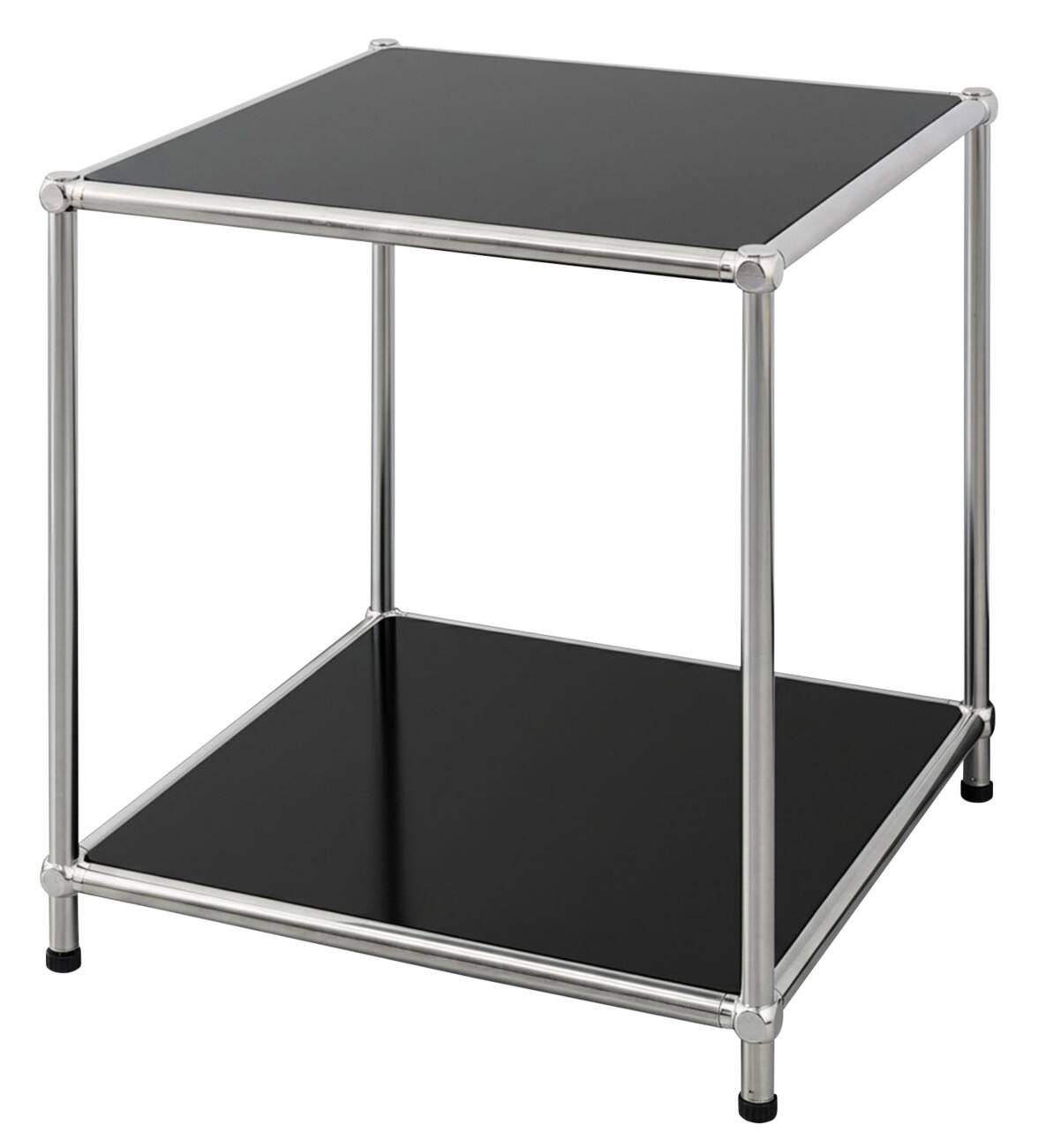 Floordirekt Concept Epure Staal Bijzettafel 400 x 400 x 460 mm Zwart