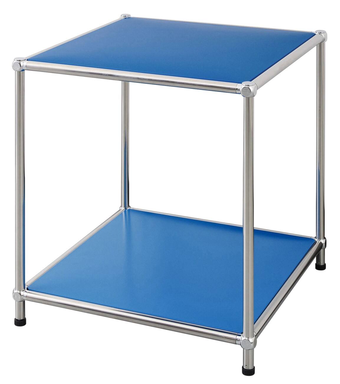 Floordirekt Concept Epure Staal Bijzettafel 400 x 400 x 460 mm Blauw