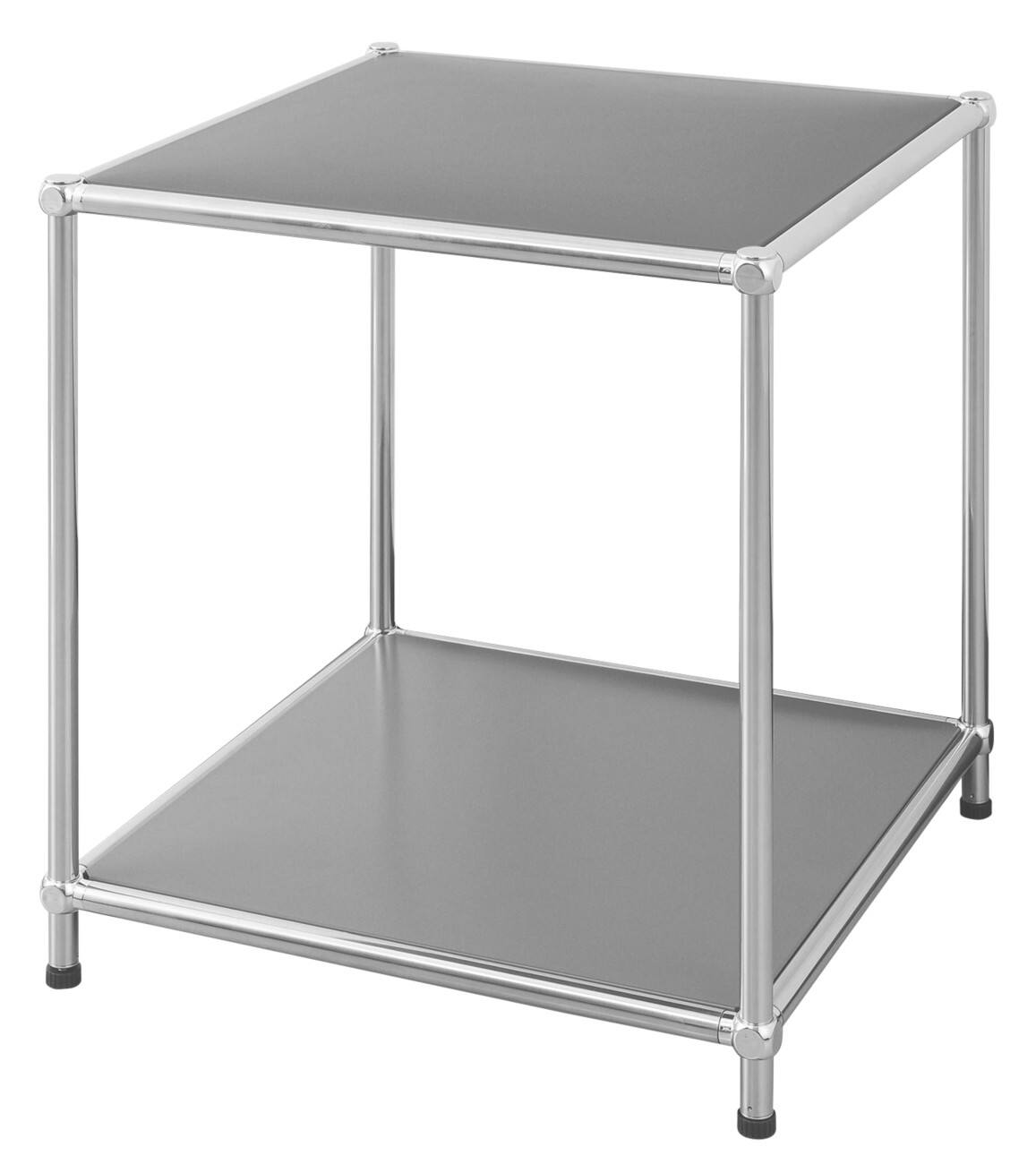 Floordirekt Concept Epure Staal Bijzettafel 400 x 400 x 460 mm Grijs