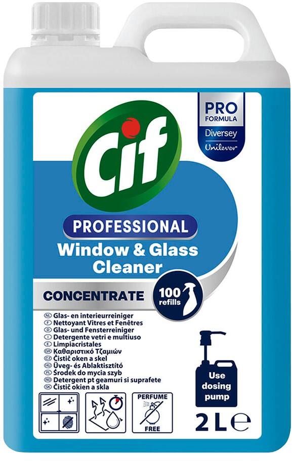 Cif Professional Glas- en raamreiniger Lente 2 l