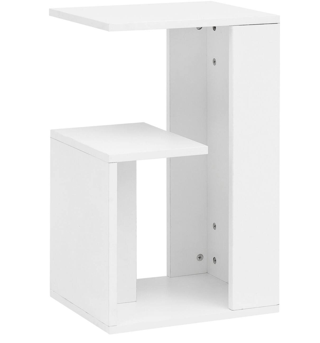 WOHNLING Bijzettafel Wit 350 x 300 x 610 mm