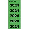Leitz zelfklevende jaartal rugetiketten 2024 Groen 60 x 25,5 mm Pak van 100