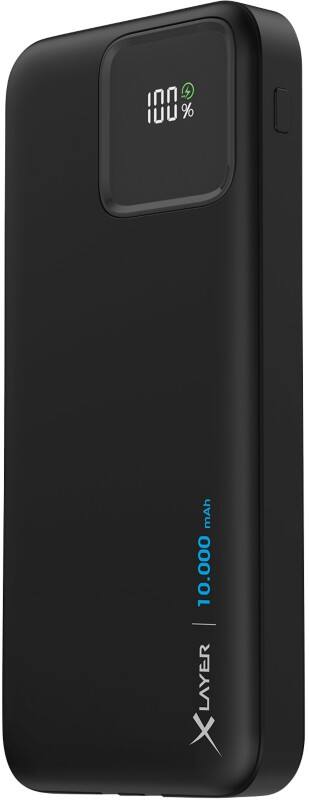XLayer Powerbank 10000 mAh Lithium polymeer (Li-Polymeer) Zwart