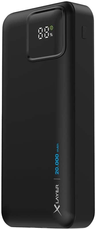 XLayer Powerbank 20000 mAh Lithium polymeer (Li-Polymeer) Zwart