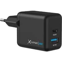 XLayer Oplader 38W 1 x USB-C 30W 1 x USB-A 18W Zwart