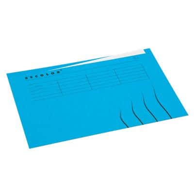 Jalema Dossiermap Secolor Folio Blauw Karton Ongelijkzijdig 34,5 x 23 cm