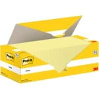 Post-it Zelfklevende memoblaadjes 127 x 76 mm Kanariegeel 24 Blokken à 100 Vellen Value Pack 18+6 Gratis