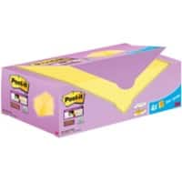 Post-it Super Sticky Notes 76 x 127 mm Geel 24 Blokken à 90 Vellen Value Pack 20+4 Gratis