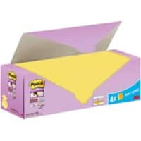 Post-it Super Sticky Z-Notes 76 x7 6 mm Kanariegeel 24 Blokken à 90 vellen Value Pack 20+4 GRATIS