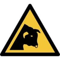 Djois Veiligheidsbord Waarschuwing: stier Klevend, schroeven PP (Polypropeen) 15 (B) x 0,14 (H) cm