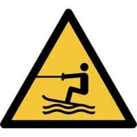 Djois Veiligheidsbord Waarschuwing: gesleepte watersporten Klevend, schroeven PP (Polypropeen) 20 x 0,14 cm 3 Stuks