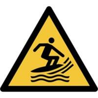 Djois Veiligheidsbord Waarschuwing: surfgebied Klevend, schroeven PP (Polypropeen) 30 (B) x 0,14 (H) cm
