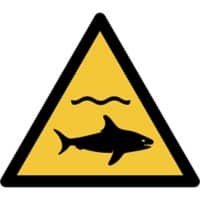 Djois Veiligheidsbord Waarschuwing: haai Klevend, schroeven PP (Polypropeen) 30 (B) x 0,14 (H) cm