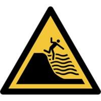 Djois Veiligheidsbord Waarschuwing: steil aflopende strandbodem Klevend, schroeven PP (Polypropeen) 20 (B) x 0,14 (H) cm