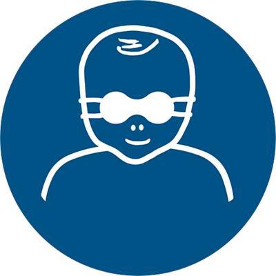 Djois Veiligheidsbordje Opaak oogbescherming kinderen verplicht Klevend, schroeven PP (Polypropeen) 20 (B) x 0,14 (H) cm