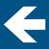 Djois Veiligheidsbord Pictogram Pijl naar links Klevend, schroeven PP (Polypropeen) 10 x 0,14 cm 3 Stuks