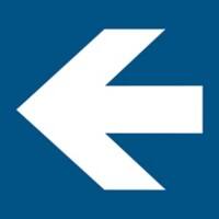 Djois Veiligheidsbord Pictogram Pijl naar links Klevend, schroeven PP (Polypropeen) 15 x 0,14 cm 3 Stuks
